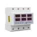 3 Phase 3P+N Din rail Voltmeter Ammeter adjustable Over and Under Voltage current limit protection Monitor Relays Protector - TOMZN