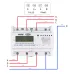 3 phase Din rail KWH Watt hour energy meter 3*220V 380V 400V 50Hz 60Hz voltage current DTS238-7 ZN/S with RS485 MODBUS-RUT - TOMZN