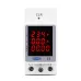 3IN1 din rail TOVAE-100 AC 110V 220V 100A Voltage Current KWH Electric energy monitor meter VOLT AMP voltmeter ammeter TOMZN - TOMZN