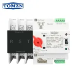 3P 3 Phase Din Rail ATS Dual Power Automatic Transfer Switch Electrical Selector Switches Uninterrupted Power 63A 100A 125A - TOMZN