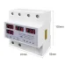 100A TOMZN 3 phase 3P+N Din rail phase selector adjustable Over and Under Voltage current protection Monitor Relays Protector - TOMZN